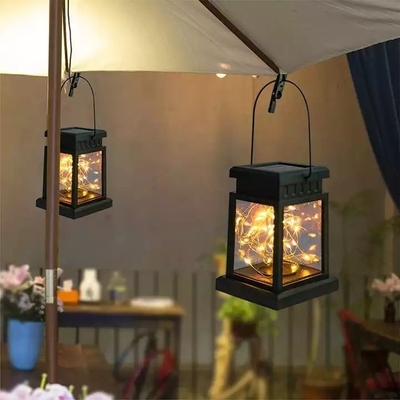 Luzes exteriores impermeáveis de suspensão do palácio de Garland Fairy Solar Garden Courtyard da decoração da flor da lâmpada da lanterna