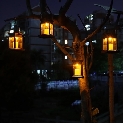 Diodo emissor de luz impermeável exterior de suspensão da luz da vela do jardim solar Flameless