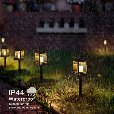 Diodo emissor de luz impermeável exterior de suspensão da luz da vela do jardim solar Flameless