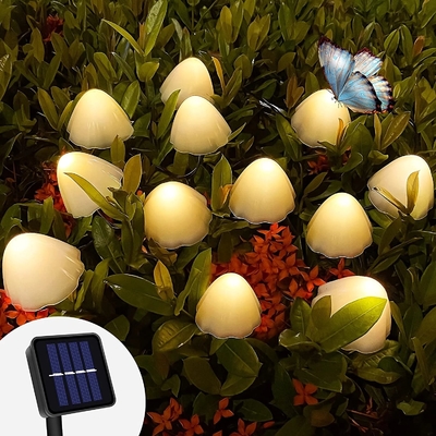 as luzes postas solares da corda do diodo emissor de luz de 2700K IP55/crescem rapidamente decoração festiva do casamento solar das luzes do jardim