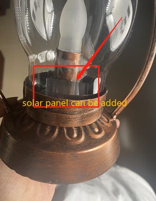 O jardim solar impermeável do diodo emissor de luz IPX6 ilumina a lâmpada de óleo de suspensão de acampamento