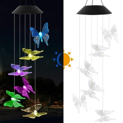 O jardim solar do diodo emissor de luz de DC6V ilumina o carrilhão de vento do colibri 80lm