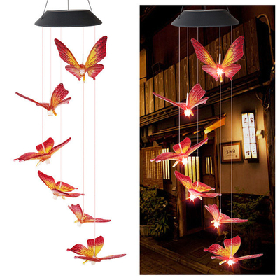 O jardim solar do diodo emissor de luz de DC6V ilumina o carrilhão de vento do colibri 80lm