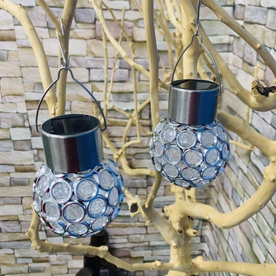 A bola de suspensão decorativa da cavidade nova clara solar do jardim conduziu a bola de vidro clara