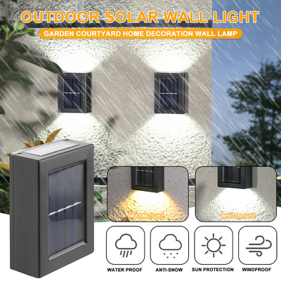 Do balcão exterior da paisagem das luzes de WINXU IP65 luz decorativa conduzida solar impermeável da parede