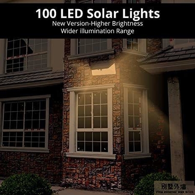 rádio posto solar da luz da parede do diodo emissor de luz do sensor de movimento 240V fora das luzes da parede da segurança