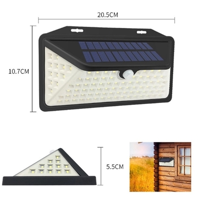 rádio posto solar da luz da parede do diodo emissor de luz do sensor de movimento 240V fora das luzes da parede da segurança