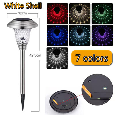O jardim solar exterior do diodo emissor de luz ilumina luzes solares as mais brilhantes multicoloridos do trajeto 80lm