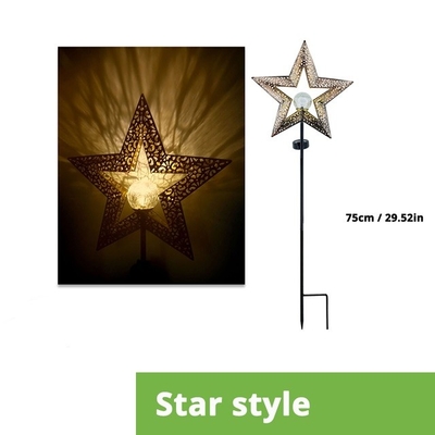 Luz impermeável da noite das estrelas solares exteriores de Sun da lua da decoração das luzes do jardim do diodo emissor de luz do pátio
