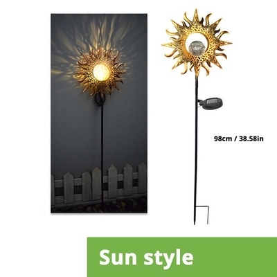 Luz impermeável da noite das estrelas solares exteriores de Sun da lua da decoração das luzes do jardim do diodo emissor de luz do pátio