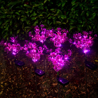 O jardim solar do diodo emissor de luz do Phalaenopsis ilumina Wildflowers pequenos ajardina a luz do gramado do jardim