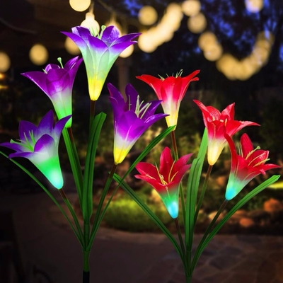 Luz solar exterior luzes impermeáveis 2700K da decoração de Lily Lawn do pátio de RoHS/casamento