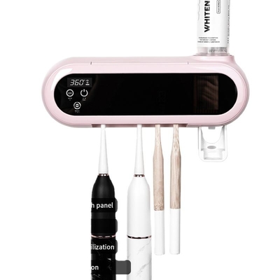 suporte solar recarregável da escova de dentes do Sanitizer fixado na parede UV do suporte da escova de dentes 2600mAh