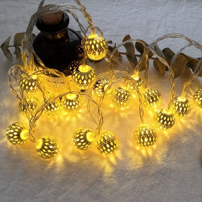 das luzes feericamente da corda do diodo emissor de luz 3V série ajustável decorativa posta solar 100lm