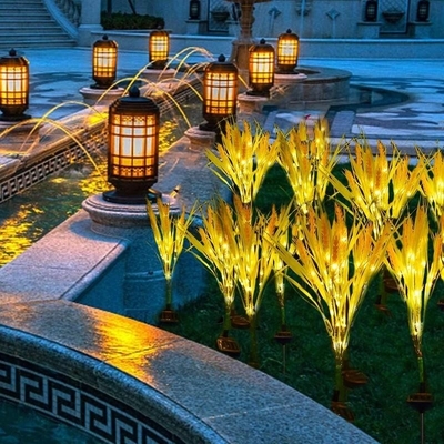 Decoração exterior da passagem do gramado do pátio da luz impermeável solar do jardim do trigo IP65