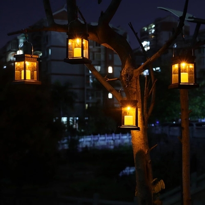 Instale rapidamente a vela solar decorativa ilumina o branco IP65 morno de suspensão exterior