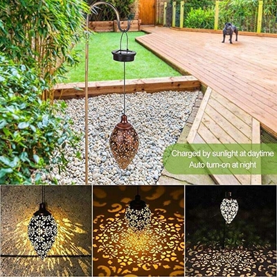 O jardim solar do diodo emissor de luz da noite IP66 ilumina as lanternas 3500K de Garland Retro Solar Powered Decorative
