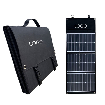 Painel solar dobrável 60W do silicone Monocrystalline preto e branco