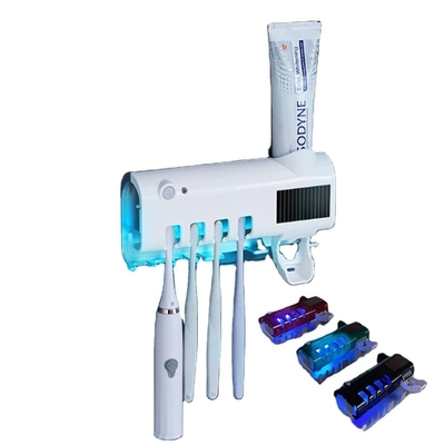 Lâmpada UVC recarregável 1200mAh da caixa ultravioleta do suporte da escova de dentes do esterilizador da escova de dentes