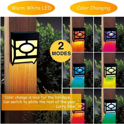 O jardim solar de Waterproof Wall Mounted da cerca ilumina luzes da noite 2700K