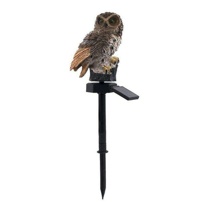 Natal posto solar impermeável do diodo emissor de luz Owl Animal Lawn Ornament Unique do jardim