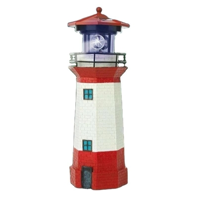 Luz solar 1.2V de Solar Powered Lighthouse da cerca do jardim da luz do presente do diodo emissor de luz da estatueta