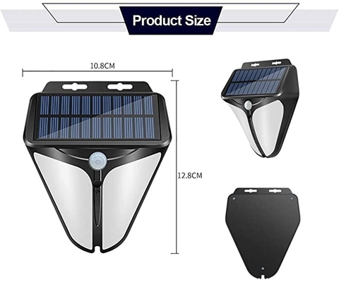 Luz posta solar 6000K da parede do diodo emissor de luz do rádio da garagem da jarda de DC6V com 3 modos selecionáveis