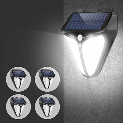 Luz posta solar 6000K da parede do diodo emissor de luz do rádio da garagem da jarda de DC6V com 3 modos selecionáveis
