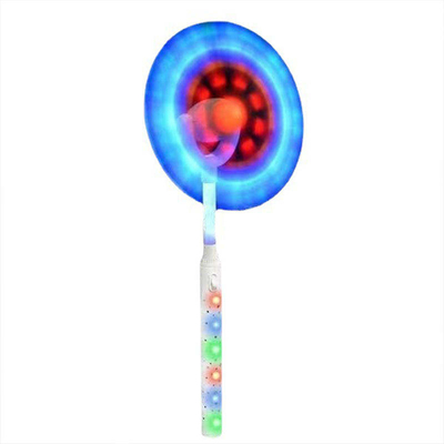 Arco-íris do diodo emissor de luz do flash da cor que gerencie Toy Solar Windmill Light para Dia das Bruxas, Natal