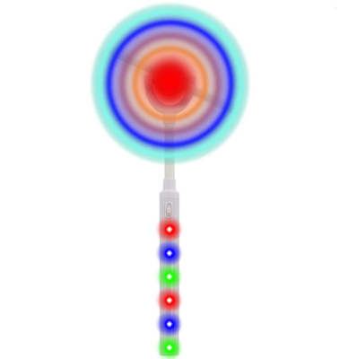 Azul solar/rosa/marfim das luzes do moinho de vento colorido dinâmico das crianças da música