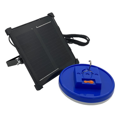 Cabeça solar recarregável do dobro do cabo do painel solar 5m de luzes de emergência 5V/5W