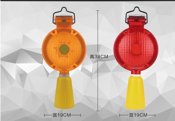 Altura conduzida solar 38cm do diâmetro 19cm da luz de sinal do tráfego da segurança