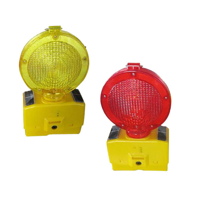 O cone posto solar impermeável vermelho do tráfego ilumina sinal Handheld