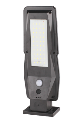 Luz de rua posta solar 2400mAh da ESPIGA fixada na parede do jardim impermeável
