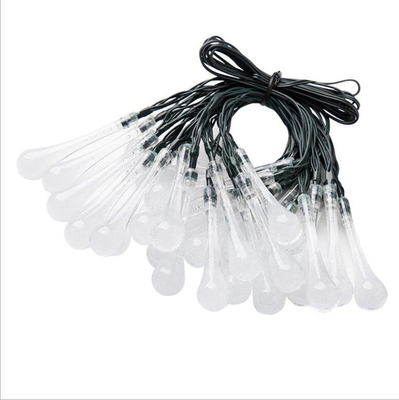 Da gota colorida da água do diodo emissor de luz impermeável exterior solar das luzes de fada para o gramado 9M*60LED do jardim