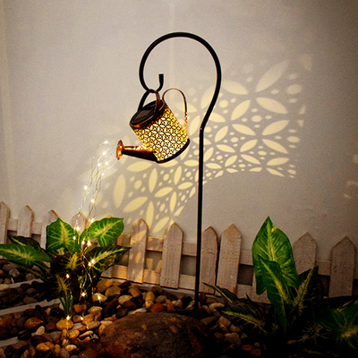 Polvilhando a luz exterior posta solar da lanterna do chuveiro impermeável das luzes de fada