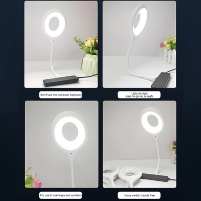 Da lâmpada dobrável do estudo da proteção ocular candeeiros de mesa de poupança de energia portáteis da noite com porta usb