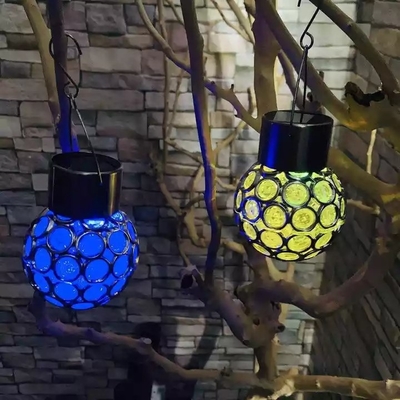 Lanterna solar impermeável do diodo emissor de luz que pendura a luz exterior clara da atmosfera do pátio do jardim