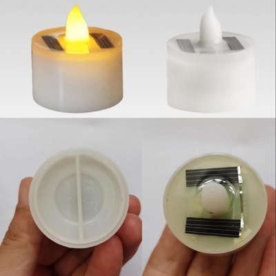 A vela posta solar Flameless do diodo emissor de luz ilumina luzes decorativas da atmosfera interna