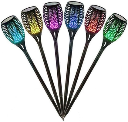 A tocha solar da chama do jardim exterior ilumina tochas postas solares do diodo emissor de luz do diodo emissor de luz 96pcs
