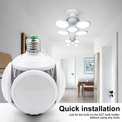 Lâmpada Deformable ajustável E27 40W do UFO do futebol do diodo emissor de luz para o estudo do quarto