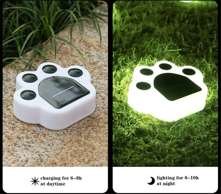 A atmosfera solar das luzes do jardim do diodo emissor de luz IP65 enterrou o urso Paw Lamp do PVC