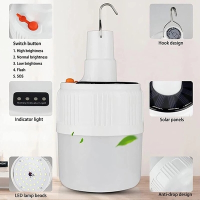 O jardim solar do diodo emissor de luz do ABS ilumina a emergência de acampamento exterior do agregado familiar