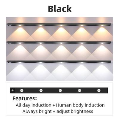 luz ultra fina USB sem fio do diodo emissor de luz de 20cm 30cm 40cm 60cm recarregável