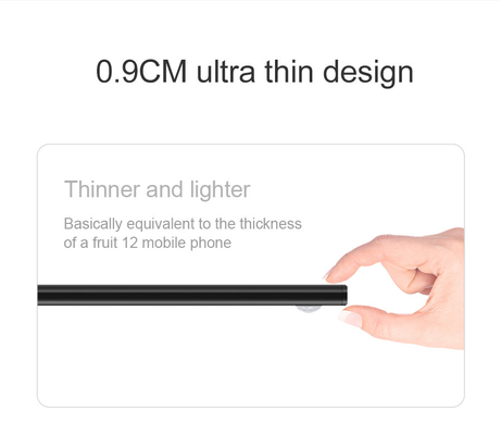 luz ultra fina USB sem fio do diodo emissor de luz de 20cm 30cm 40cm 60cm recarregável
