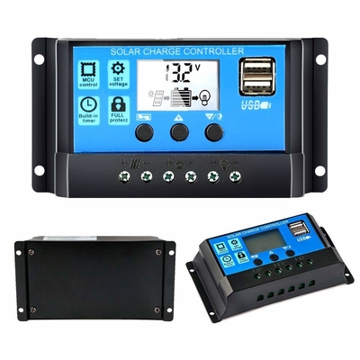 Controlador solar Regulator 12V/24V 60A 50A 40A 30A 20A 10A PWM USB 5V da exposição do LCD