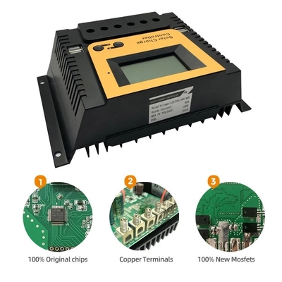 Regulador solar 10A 20A 30A 40A 12V 24V 36V 48V do controle do painel da carga de PWM