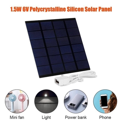 Sistema solar solar do carregador DIY do painel do Polysilicon para o banco do poder do telefone