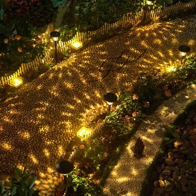 O jardim solar do diodo emissor de luz do trajeto exterior do pátio ilumina impermeável decorativo