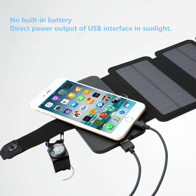 10W dispositivos de saída dobráveis do painel solar 5V 2.1A USB para Smartphones